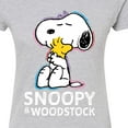 thumbnail image 3 of Peanuts - Snoopy And Woodstock - Juniors Fitted Graphic T-Shirt, 3 of 6