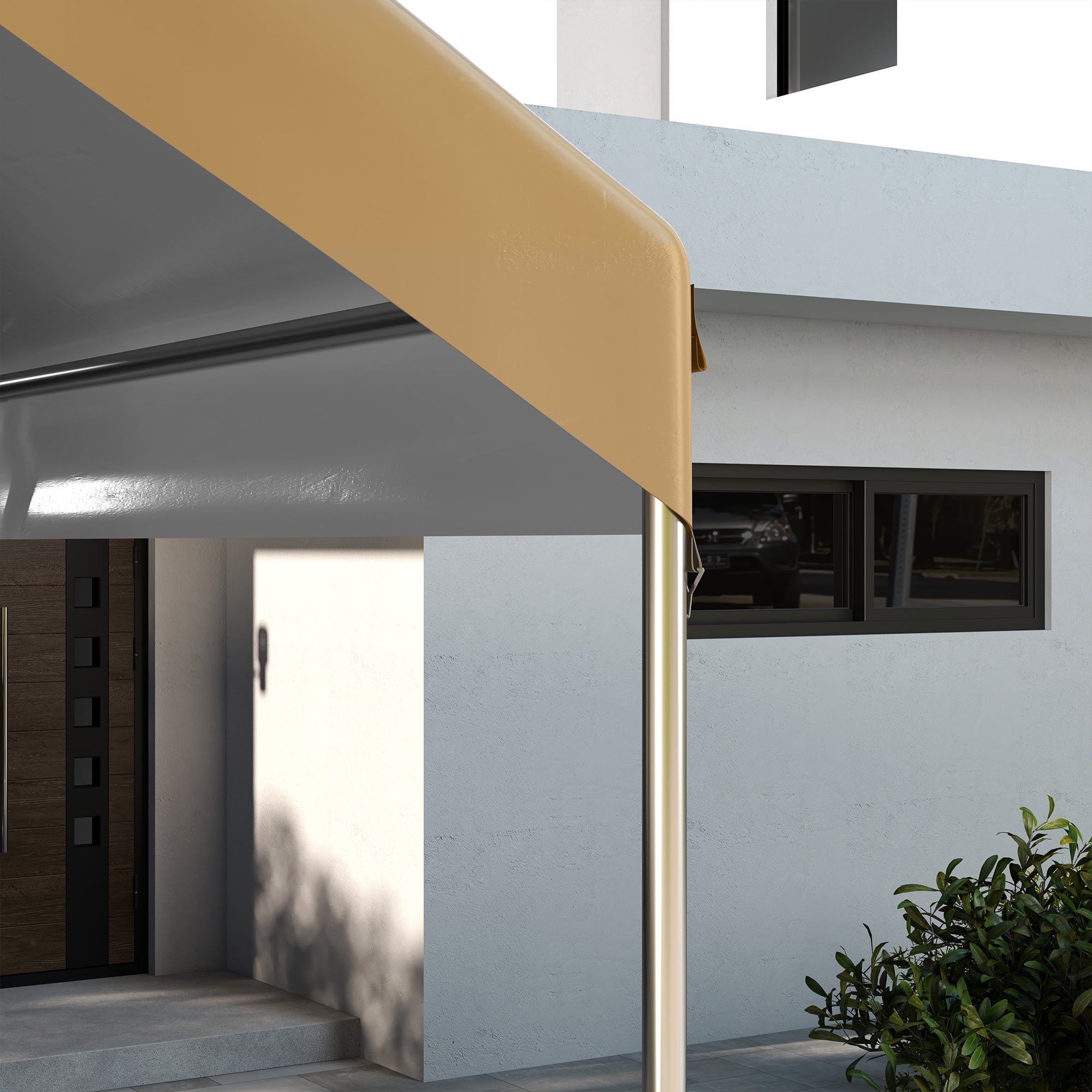 Outsunny 19.7' x 9.7' Carport Top for 84C-207WT or 84C-386V00WT, Beige