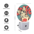 thumbnail image 3 of Night Light Plug into Wall,Dusk to Dawn Sensor Auto-On/Off for Bathroom, Hallway,Kids Room-Cartoon Of Adorable Kitten With Big Eyes, 3 of 4