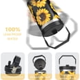 thumbnail image 5 of Sunflower Gifts Cup for Women Girls, 30oz Tumbler with Top Handle and Flip Straw, Stainless Steel Insulated Mug Water Bottle, Sun Flowers Floral Lover Birthday Gift Idea for Him Her, 5 of 6
