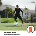 thumbnail image 2 of Advancent Chaleco de entrenamiento, ropa deportiva de malla de fútbol, camisetas profesionales, camiseta de baloncesto transpirable para Uniforme atlético Naranja, 2 of 6