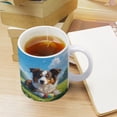 thumbnail image 5 of Border Collie Art Coffee Mug - 11 oz White Ceramic Cup for Dog Collectors, 5 of 8