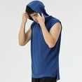 thumbnail image 5 of JIUKE Mens Hoodies Sleeveless Hooded Tank Top Workout Shirts Running Gym T-Shirts Basic Tees M-3XL, 5 of 6
