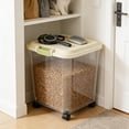 thumbnail image 6 of Large Capacity Pet Food Storage Container Designed for Dog Food with Rolling Wheels for Convenient Mobility Ideal for All Dog Breeds, 6 of 6