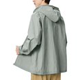 thumbnail image 4 of Annhoo Men Hooded Windbreaker Jacket Lightweight Zip Up Long Sleeve Outerwear with Pockets for Vacation Beach, 4 of 6