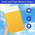 thumbnail image 5 of 25 Pack 9 x 12 Catalog Mailing Envelopes Self-Seal Brown Kraft Manilla Envelopes Letter Size for Mailing Organize storage Home Office Busin, 5 of 9