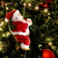 thumbnail image 2 of BESTSKY Animated Climbing Santa Claus on Beads Chain Musical Figure Christmas Tree Decoration Toy, 2 of 7