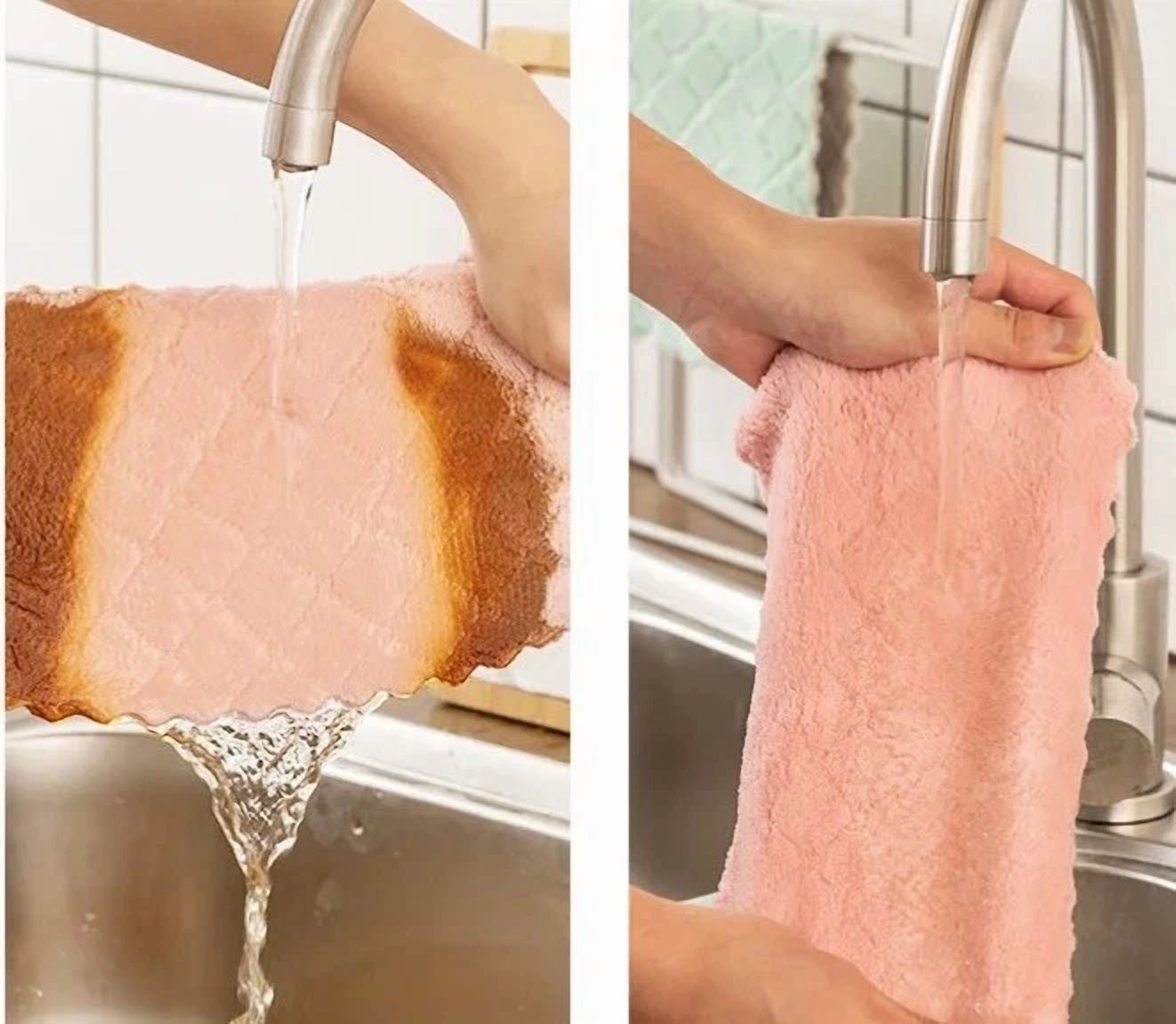 BUTTERFLY- (24 Pack) Kitchen Cloth Dish Towels, Premium Dishcloths, Super Absorbent