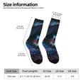 thumbnail image 2 of Disketp Modern Colorful Eyes Unisex Crew Socks Lightweight Breathable Ventilation Ankle Socks, Mid-calf socks for Daily, 2 of 6