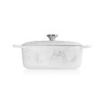 thumbnail image 2 of Le Creuset Olla holandesa ovalada Signature de hierro fundido esmaltado, 6,75 qt., Mármol, 2 of 5