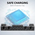 thumbnail image 7 of Charging Dock Compatible with Nintendo Switch & OLED Model, Controller Charger Station with 8 Game Storage Slots-Black, 7 of 7