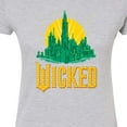 thumbnail image 3 of Wicked: Part 2 -  Emerald City - Juniors Fitted Short Sleeve Graphic T-Shirt, 3 of 5
