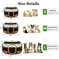 thumbnail image 5 of Portable Pet Playpen, Puppy/Cat Playpen Foldable Pet Exercise Pen Tents Dog Kennel for Indoor Outdoor, 5 of 9