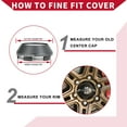 thumbnail image 2 of Unique Bargains Universal Car Wheel Center Hub Cap Rim Cover Hub Caps Snap-in Plastic 65mm 2.56" OD Gray, 2 of 6