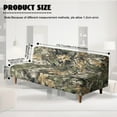 thumbnail image 7 of Xoenoiee Hunting Camo Print Armless Futon Cover Super Stretch Jacquard Futon Sofa Bed Slipcover with Non-Slip Elastic Bottom, Universal Sofa Mattress Covers Full Queen Size, 7 of 7