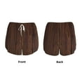 thumbnail image 3 of KLL Vintage Wood Pattern Shorts Women,Athletic Shorts High Waisted Running Shorts Pocket Sporty Short Gym Elastic Workout Shorts-Large, 3 of 7