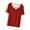 Red, variant on FAIWAD Women's Yoga Shirts Tops Criss Cross Front V-Neck Short Sleeve Top Workout Sport T-Shirt Blouse