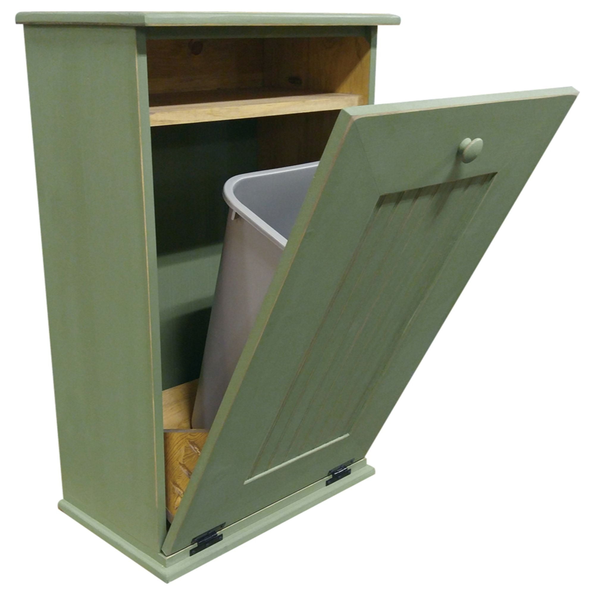 Contemporary Home Living 35.75" Distressed Sage Green Large Tilt Out