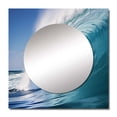 thumbnail image 2 of Designart "Aqua Force Of The Sea Surge III" coastal Square Mirror For Wall Decor - Large Turquoise Square Printed Wall Mirror Art - Square Coastal Mirror - Wall Mounted Square Large Mirror, 2 of 5