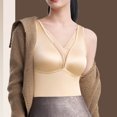 thumbnail image 2 of asjyhkr Tank Tops for Women Fleece Thermal Undershirt Casual Daily Fall Winter Baselayer Sleepwear Tops with Built in Bra(X-Large,Beige), 2 of 8