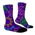 thumbnail image 7 of LSQii Fun Socks for Women Cozy Breathable Printed Cotton Knitted Fashion Novelty Crazy Cool Funky Socks Cute Gifts for Women Girl Carnival Pink, 7 of 7