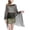 Black, variant on Women's Knit Shawl Wrap Metallic Fringe Poncho Sheer Fishnet Cape Top Soft Long Loose Swing Summer Beach Capelet