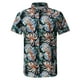 Aqestyerly Hauts pour Hommes Chemise de Plage Hawaïenne Manches Courtes Imprimé Été Casual Bouton Chemises – image 1 sur 5