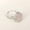 Silvery Pink, variant on Handmade Adjustable Crystal Ring, Irregular Gemstone Birthday Gift for Her, Unique Bohemian Jewelry with Natural Stone - 1 Piece,Silvery Blue