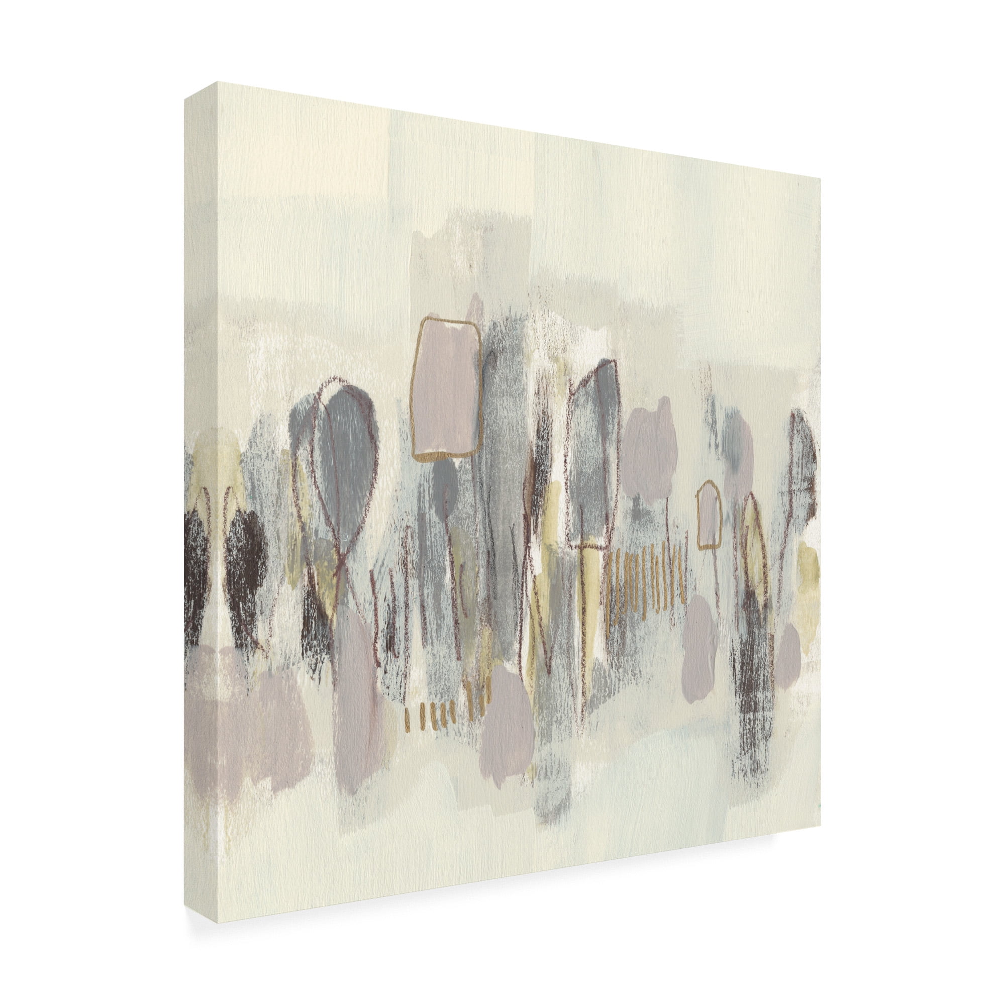 Trademark Fine Art 'Neutral Shapes I' Canvas Art by Jennifer Goldberger