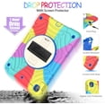 thumbnail image 3 of BMOUO Case for iPad 9.7 2018/2017/iPad Air 2-Built-in Screen Protector 360 Rotating Stand & Hand & Shoulder Strap Kids Case for iPad 9.7 Inch 2018 (6th Generation)/2017 (5th Gen)/Air 2, Colorful, 3 of 8
