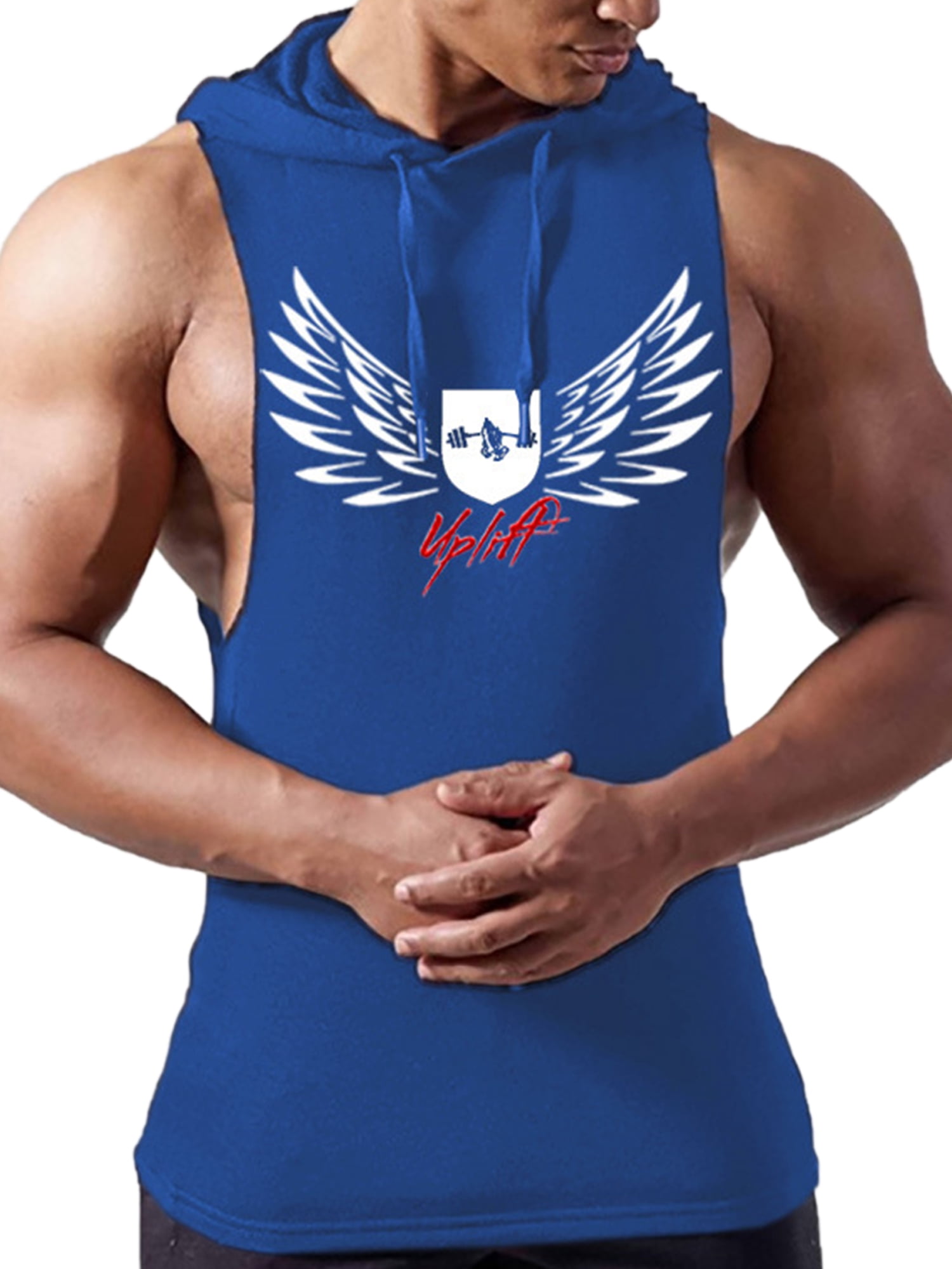 Details about   Gyms Hoodies Tank Top Mens Bodybuilding Vest sleeveless Fitness Clothing Cotton