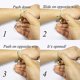 thumbnail image 4 of Brazalete de acero inoxidable CHAO 6 mm pulido ovalado oro rosa, 4 of 5