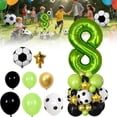 thumbnail image 2 of Meiiso Foil Balloon Number 8 Birthday Party, 40 Inch Green Football Number Balloon Set for Kids Boys 8th Birthday Decorations, 2 of 8