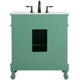 thumbnail image 6 of Elegant Kitchen and Bath 32 inch Single Bathroom vanity in vintage mint, 6 of 7