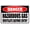 Warning Sign 1, variant on Hazardous Gas Ventilate Before Entry Caution Sign - 8"x12" Vintage Metal Warning Sign for Home Farm Bar Coffee Shop Club, Gas Zone, Ventilation Requirement