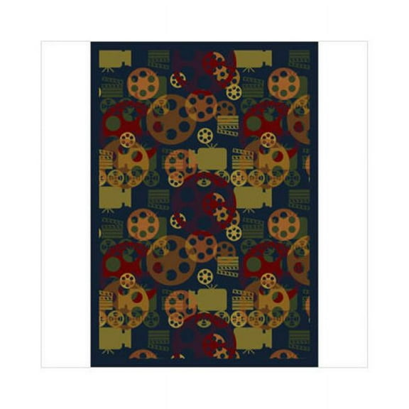 Blockbuster 3'10" x 5'4" Area Rug In Color Multi