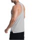 thumbnail image 5 of pstuiky Camisetas sin mangas para hombre, Camiseta deportiva informal de cuello redondo para hombre, de moda, color sólido Tops elegantes para mujer s, 5 of 8