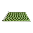 thumbnail image 2 of Ahgly Company Machine Washable Indoor Rectangle Checkered Turquoise Blue Modern Area Rugs, 5' x 8', 2 of 4