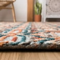 thumbnail image 4 of SAFAVIEH Trace Shavonne Geometric Trellis Wool Area Rug, Light Blue/Blue, 5' x 8', 4 of 9