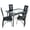 Transparent & Black, variant on Ktaxon Modern 5 Piece Dining Table Set for 4, Glass Kitchen Table with 4 Highback Padded Upholstered Chairs for Dining Room, Kitchen, Family Dinners, Breakfast, Black