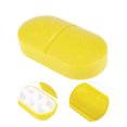 thumbnail image 3 of Unique Bargains 1 Pc 6 Grids Capsule Type Pill Case Portable for Travel Yellow, 3 of 6
