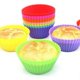 thumbnail image 3 of Yousheng 10pcs Baking Cup Reusable Silicone Cupcake Cups Non-stick Easy To Clean Heat Resistant Cake Mold For Parties Holidays, 3 of 5