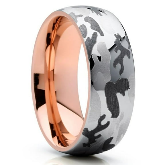 Camouflage Tungsten Ring,8mm Wedding Ring,Tungsten Wedding Ring,Engagement Ring,Anniversary Ring,Comfort Fit