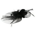 thumbnail image 3 of 1 unid novia vestido de pluma tocado banquete fiesta pluma flor pelo aro negro, 3 of 5