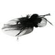 thumbnail image 3 of KAKOWELY 1 pieza de tocado de plumas para vestido de novia, banquete, fiesta, flores de plumas, color negro, 3 of 4