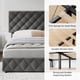 thumbnail image 3 of Yeshouse Base de cama tapizada con plataforma, 4 cajones y cabecera ajustable. Diseño capitoné con botones cosidos en forma de diamante. No requiere somier. Fácil montaje, 3 of 7