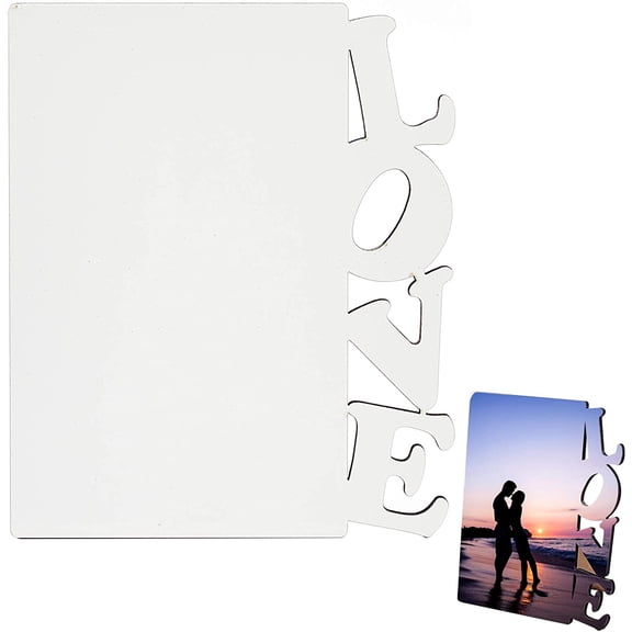 Sublimation Blanks oto Frame MDF Hardboard oto Frame Love Included Stands DIY Personalized Picture 6x7 inch