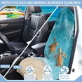 thumbnail image 3 of KUIFORTI Water-Resistant Car Seat Cover Towel - Washable Sweat Protector for Gym, Workout Use, Sea Turtle Print, Universal Fit for Cars, SUVs and Trucks, 3 of 7