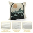 thumbnail image 4 of JEUXUS Bohemian Landscape Short Plush Pillowcase for Car Couch Bedroom White, 4 of 5