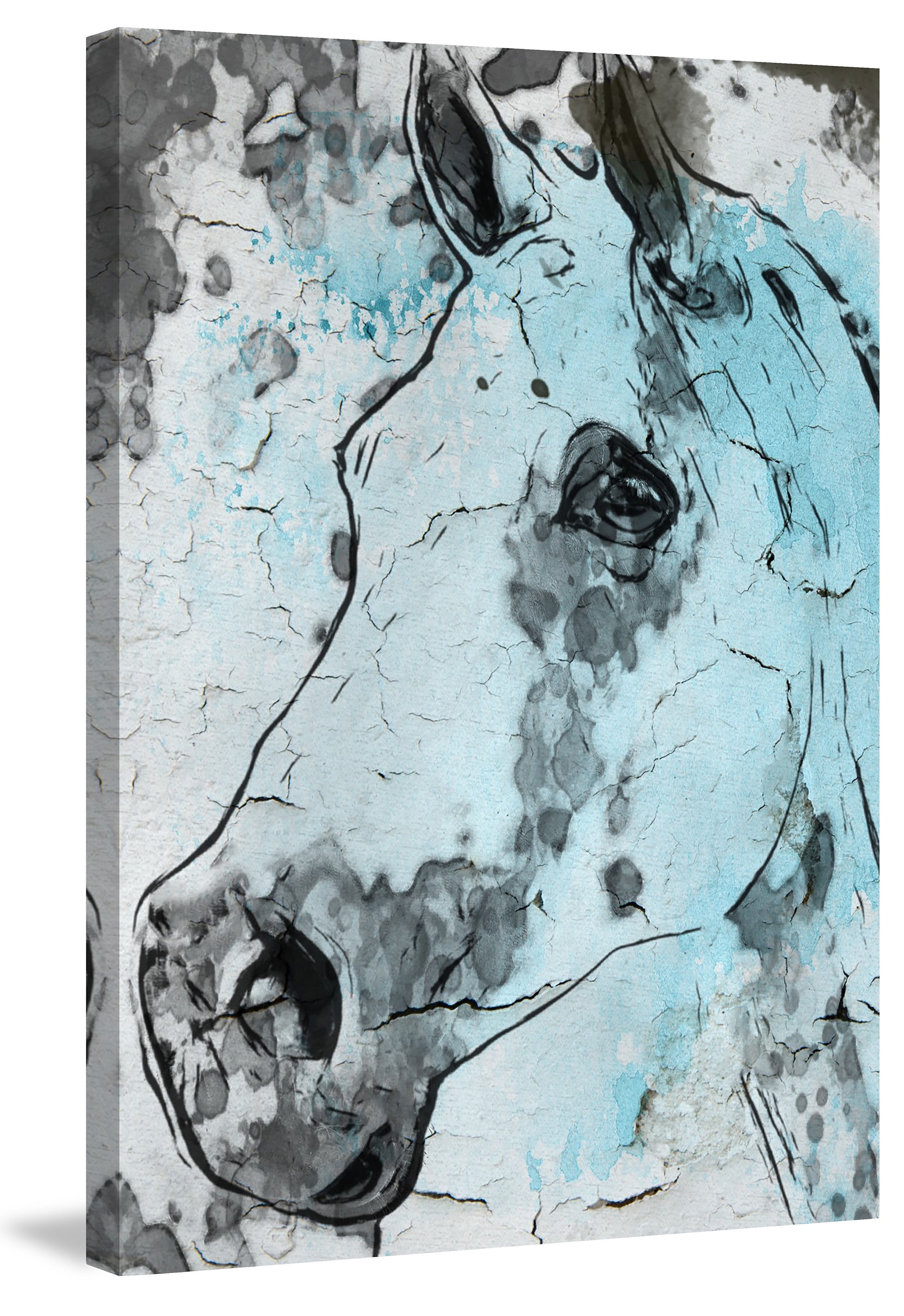 "Horse Head" Painting Print on Wrapped Canvas